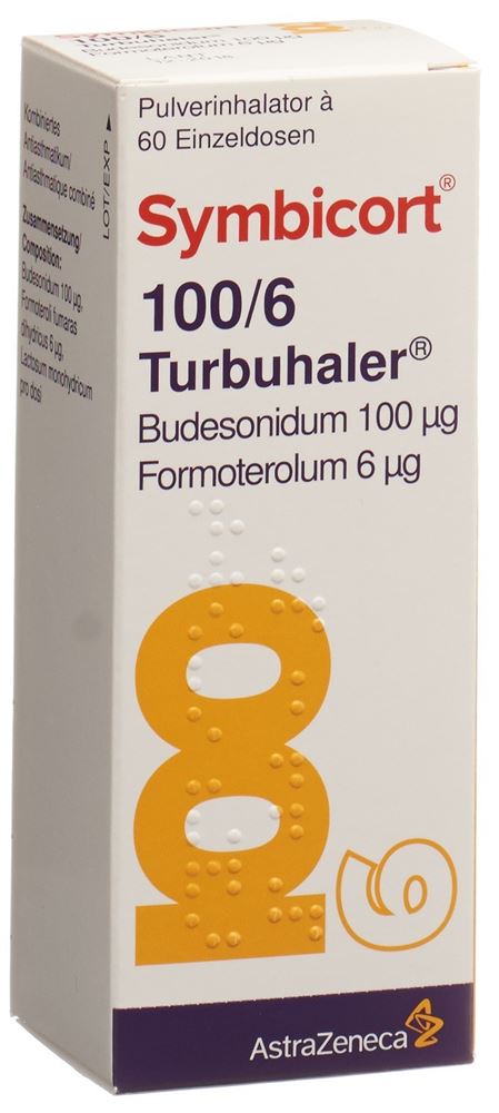 SYMBICORT 100/6 turbuhaler 60 dos
