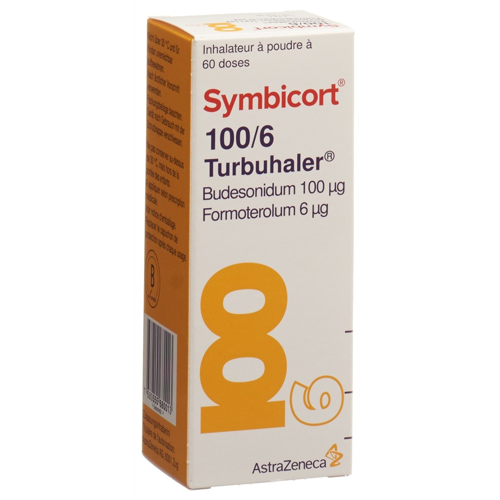 SYMBICORT 100/6 turbuhaler 60 dos