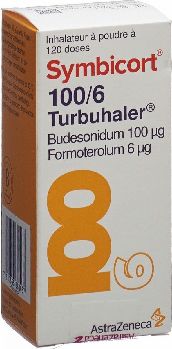 SYMBICORT 100/6 turbuhaler 120 dos