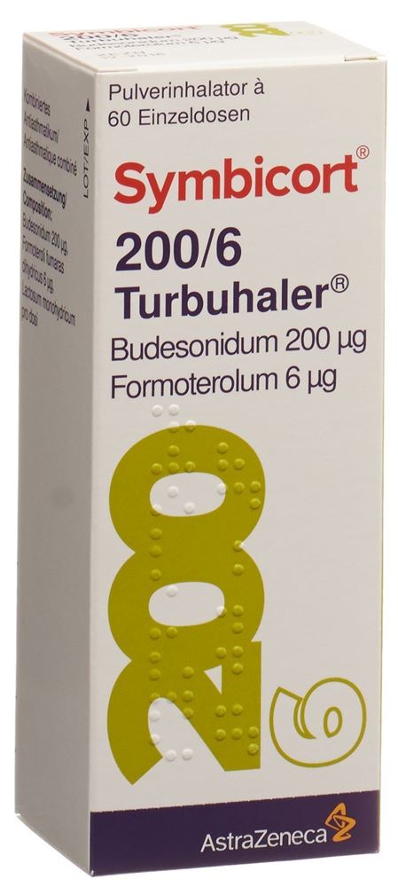SYMBICORT 200/6 turbuhaler 60 dos