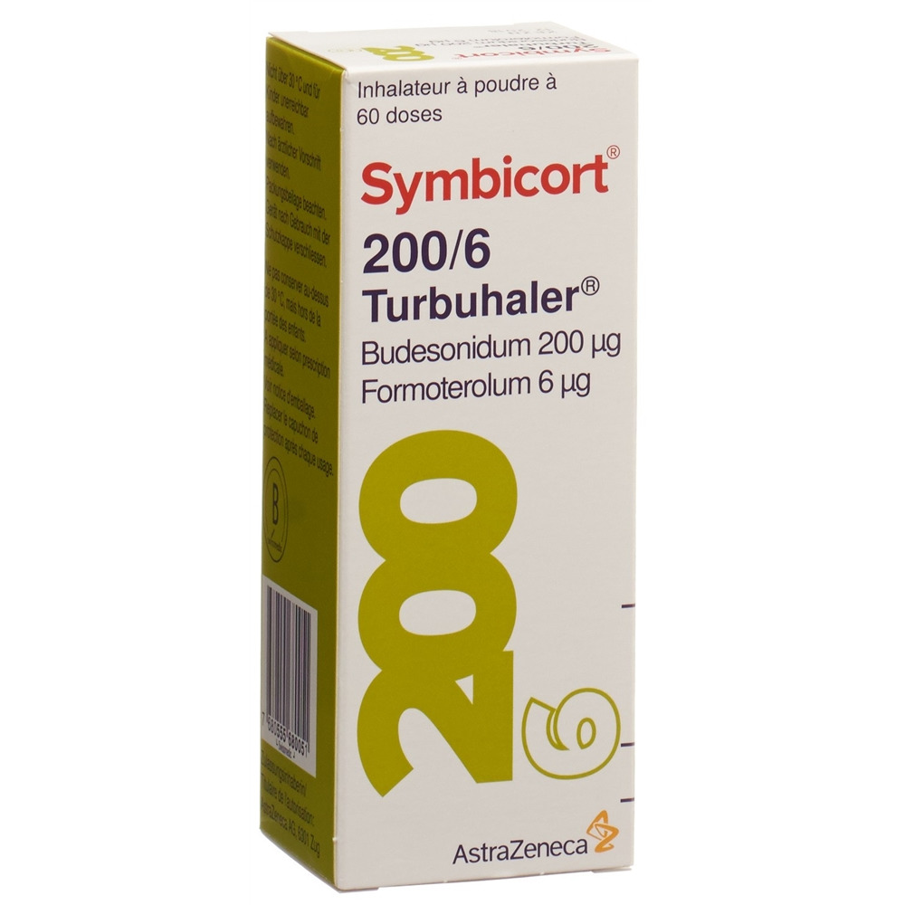 SYMBICORT 200/6 turbuhaler 60 dos