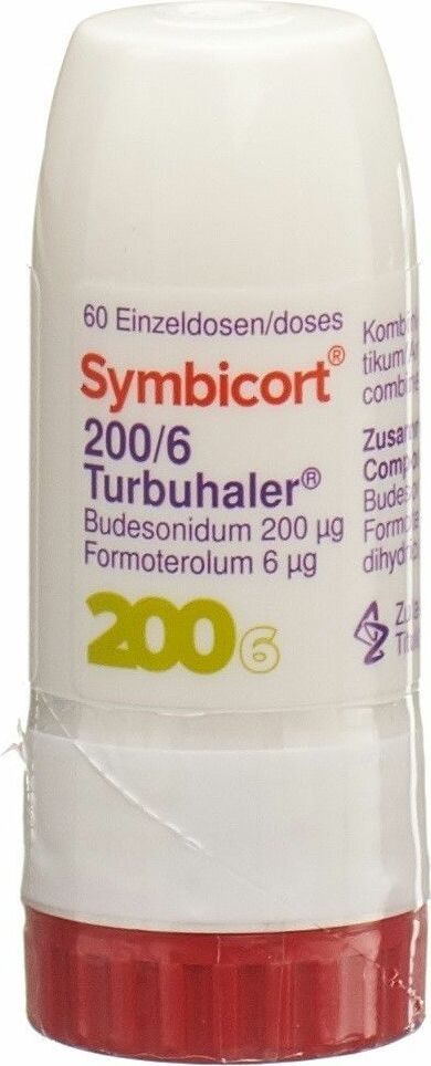 SYMBICORT 200/6 turbuhaler 60 dos