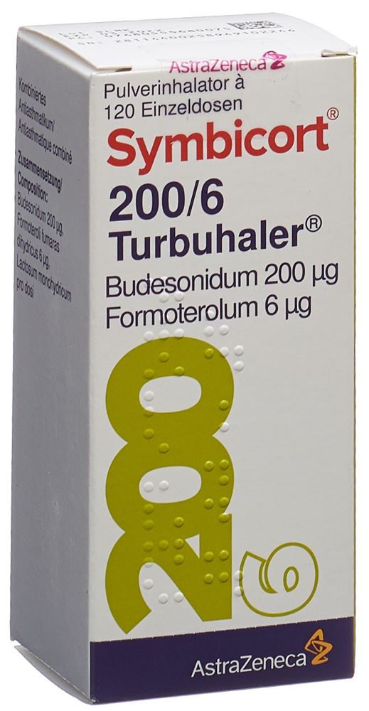 SYMBICORT 200/6 turbuhaler 120 dos