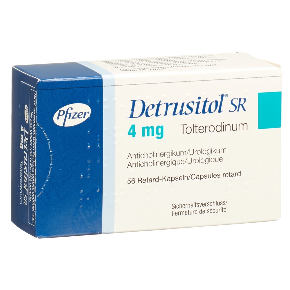 DETRUSITOL SR caps ret 4 mg 56 pce