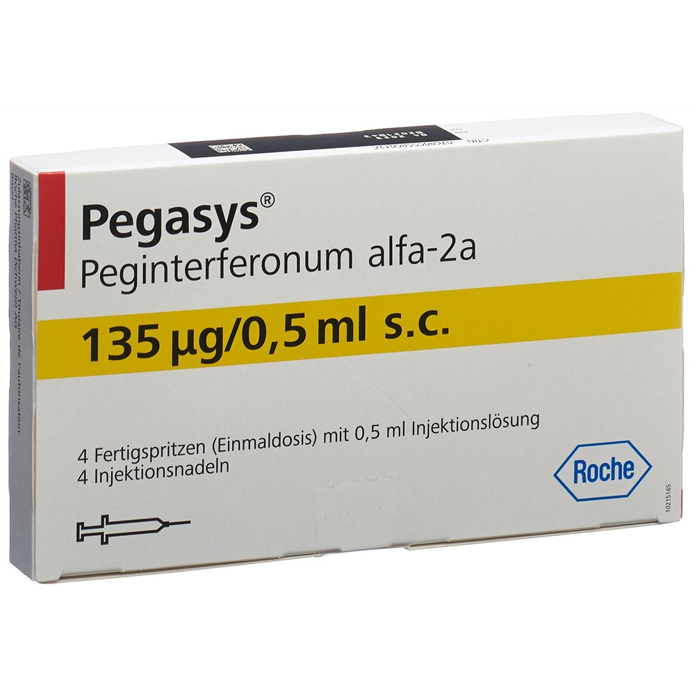 PEGASYS sol inj 135 mcg/0.5 ml ser pré 4 x 0.5 ml