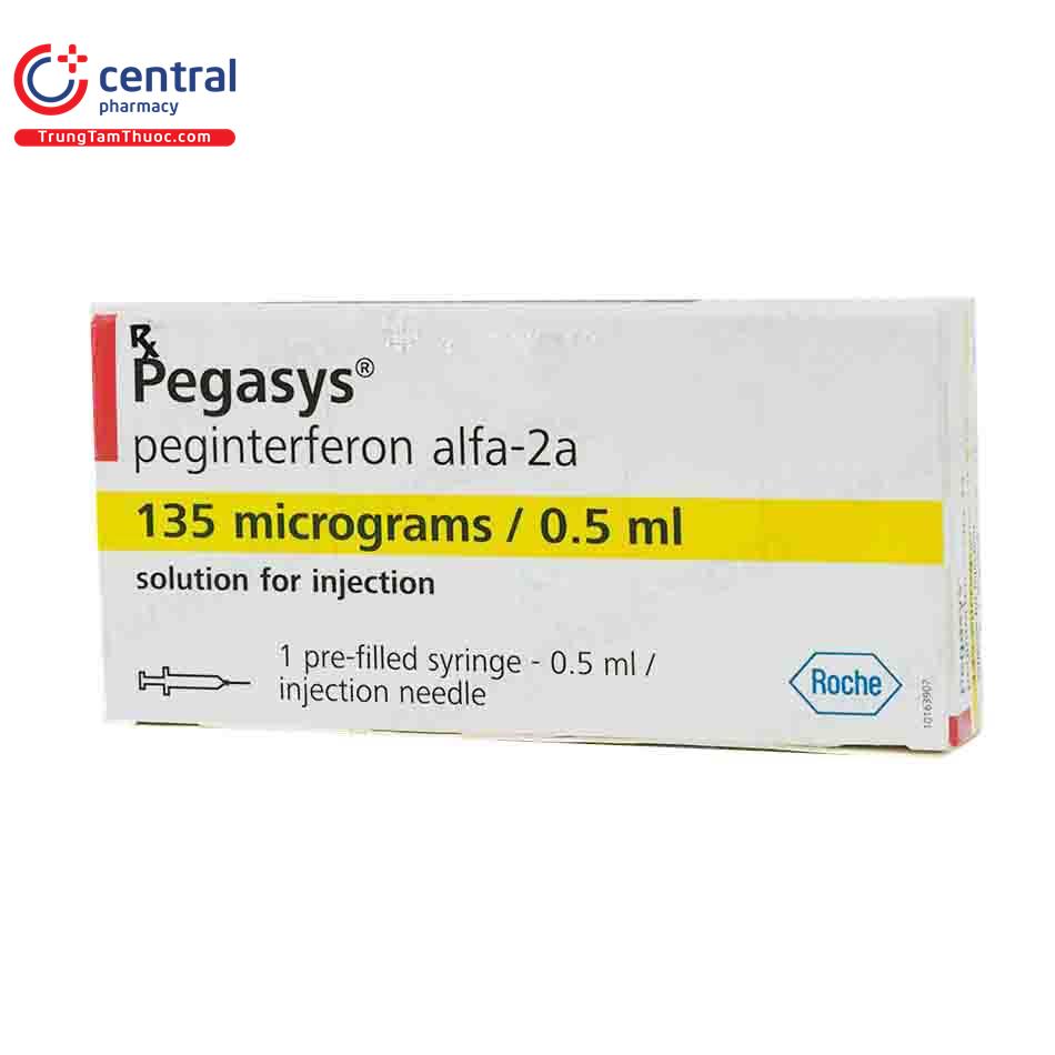 PEGASYS sol inj 135 mcg/0.5 ml ser pré 4 x 0.5 ml