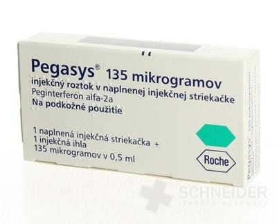 PEGASYS sol inj 135 mcg/0.5 ml ser pré 4 x 0.5 ml