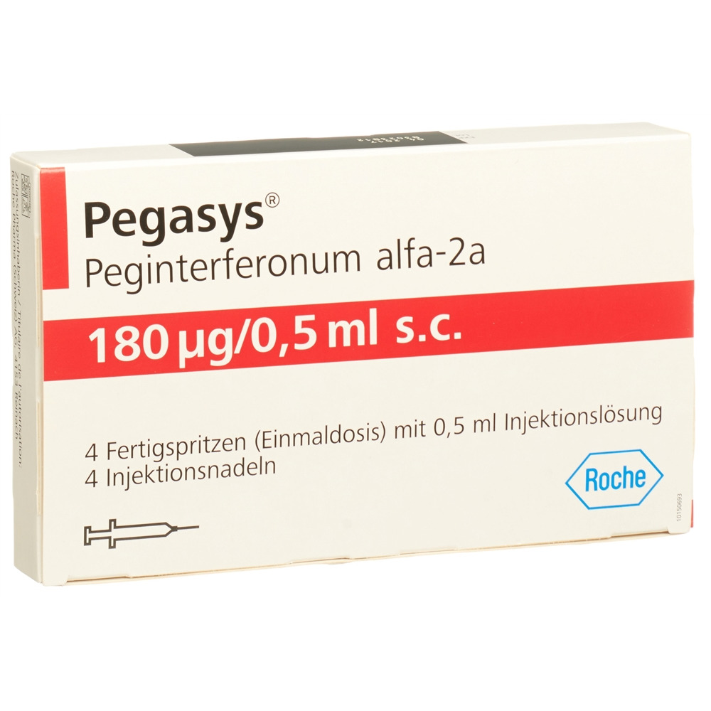 Pegasys 180 mcg/0,5 ml, Injektionslösung in einer Fertigspritze