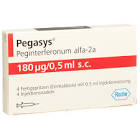 PEGASYS sol inj 180 mcg/0.5 ml ser pré 4 x 0.5 ml
