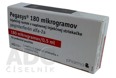 PEGASYS sol inj 180 mcg/0.5 ml ser pré 4 x 0.5 ml