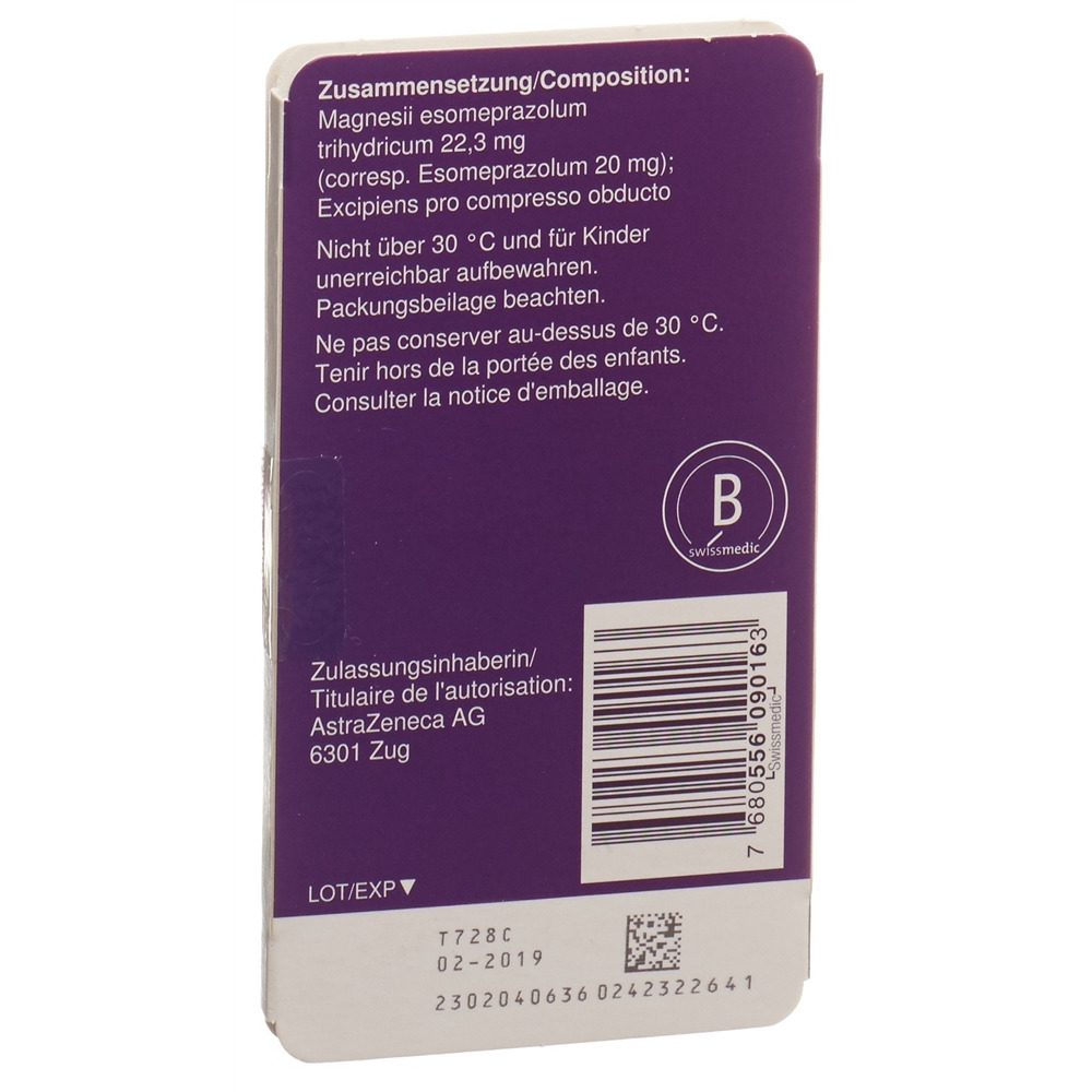 NEXIUM Mups cpr 20 mg 14 pce