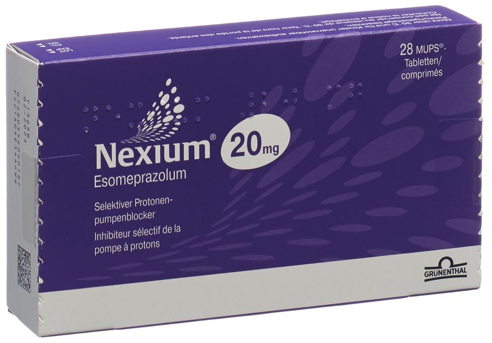 NEXIUM Mups cpr 20 mg 28 pce