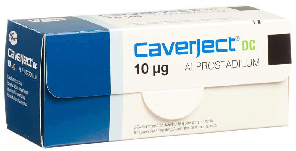 CAVERJECT DC subst sèche 10 mcg ser pré 2 pce