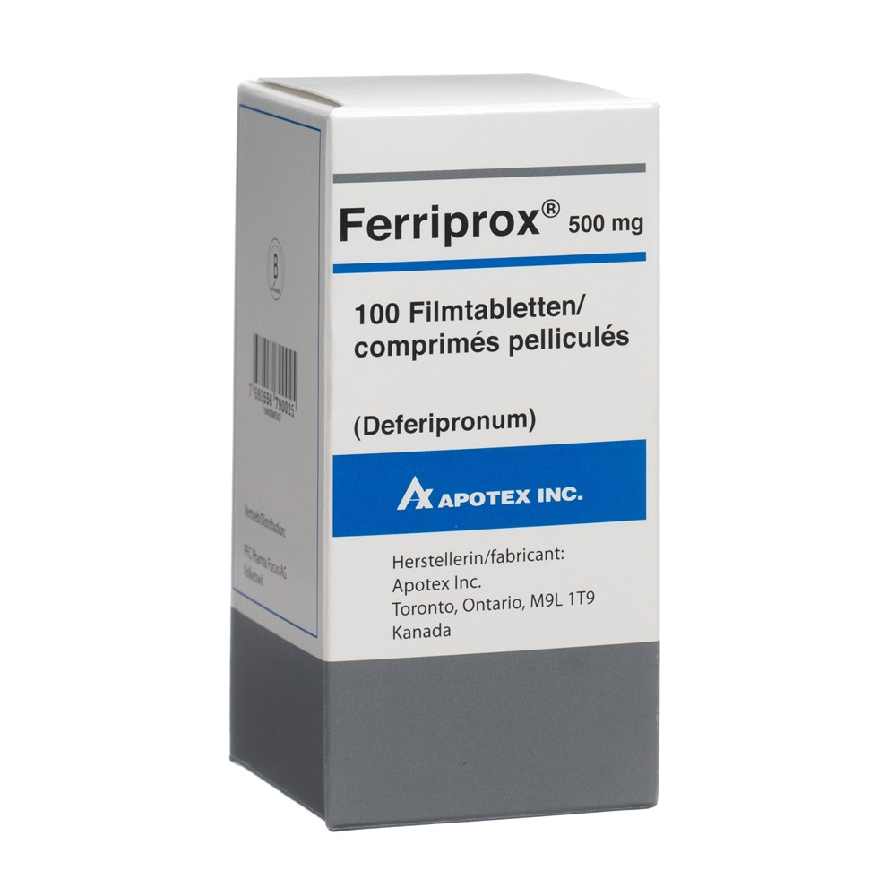 FERRIPROX cpr pell 500 mg bte 100 pce