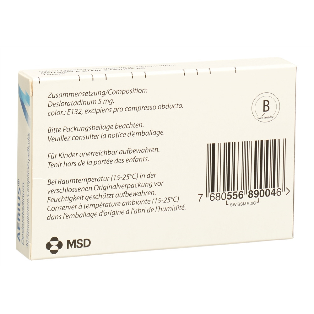 AERIUS cpr pell 5 mg 30 pce