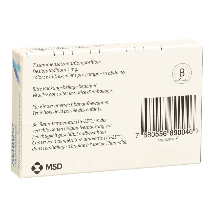 AERIUS cpr pell 5 mg 30 pce
