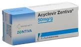 ACYCLOVIR Zentiva crème 50 mg/g 2 tb 5 g