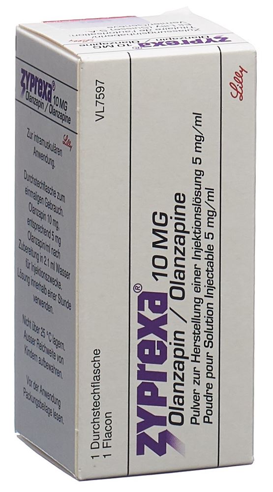 ZYPREXA subst sèche 10 mg fl