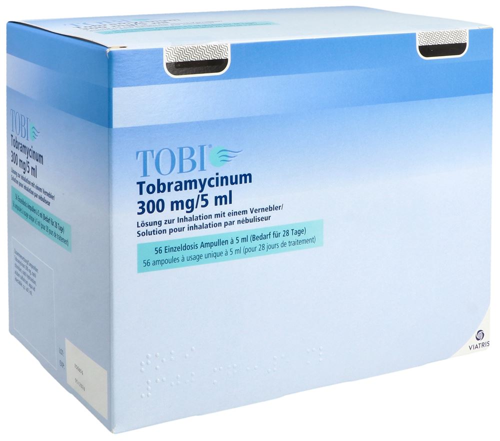 TOBI sol inhal 300 mg/5ml 56 amp 5 ml
