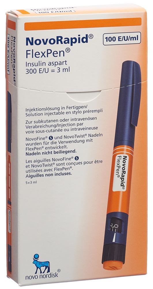 Insulin NovoNordisk NovoRapid FlexPen, Injektionslösung