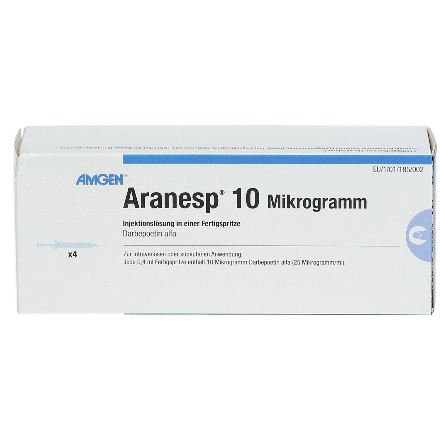 Aranesp 10 Mikrogramm, Injektionslösung in Fertigspritze