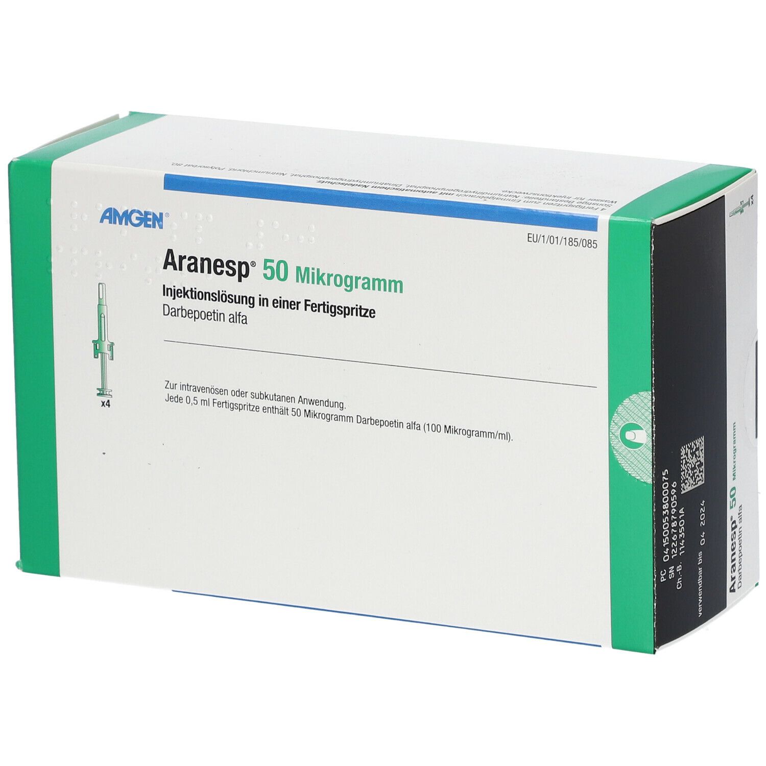 ARANESP 50 mcg a système protection ser pré 4 pce