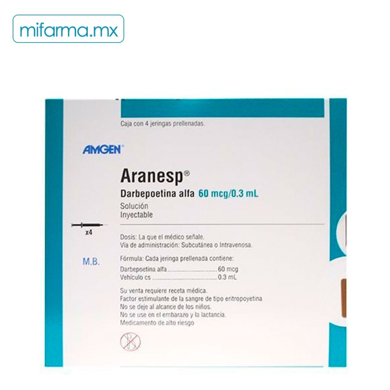 ARANESP 60 mcg a système protection ser pré 4 pce