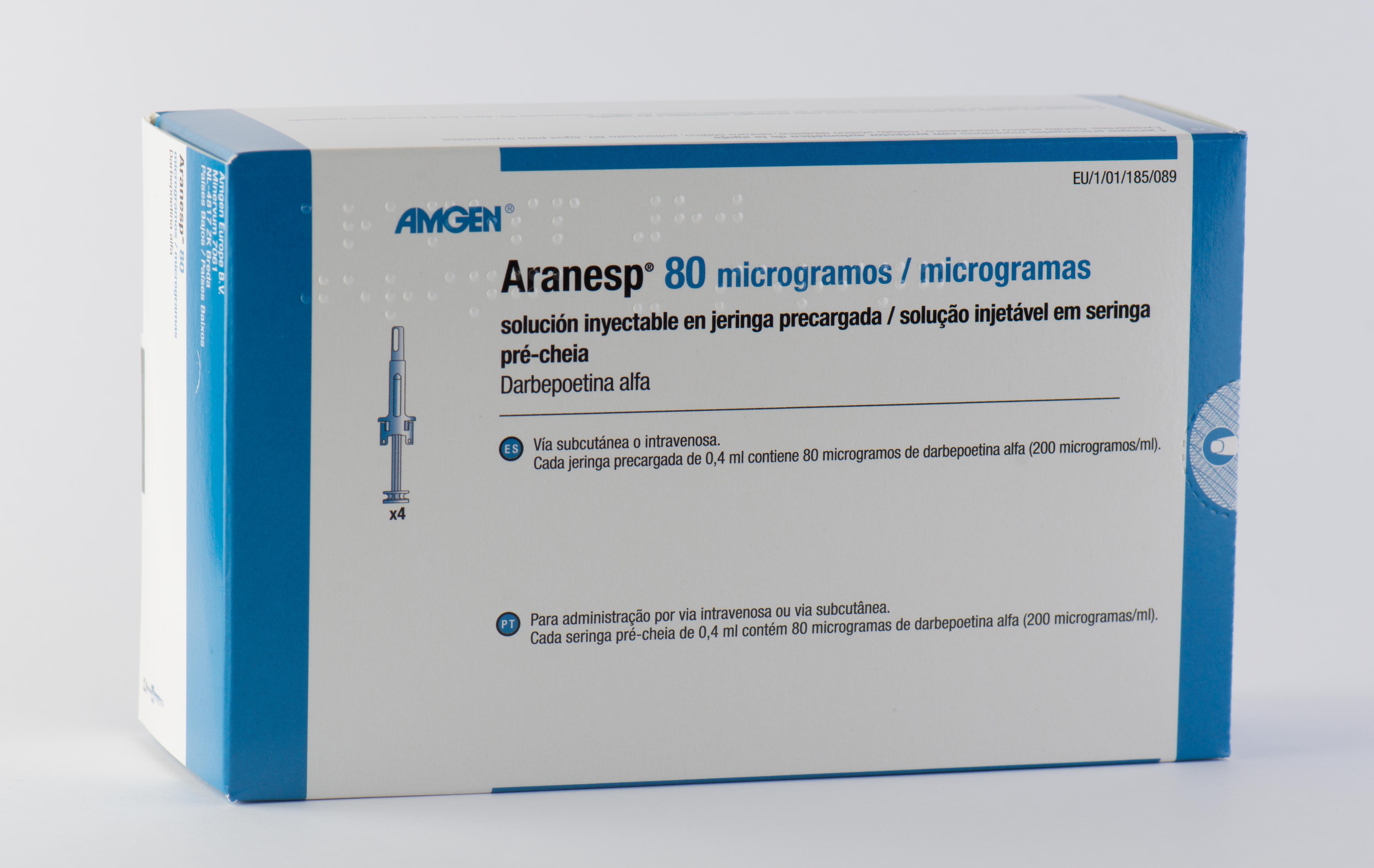ARANESP 80 mcg a système protection ser pré 4 pce