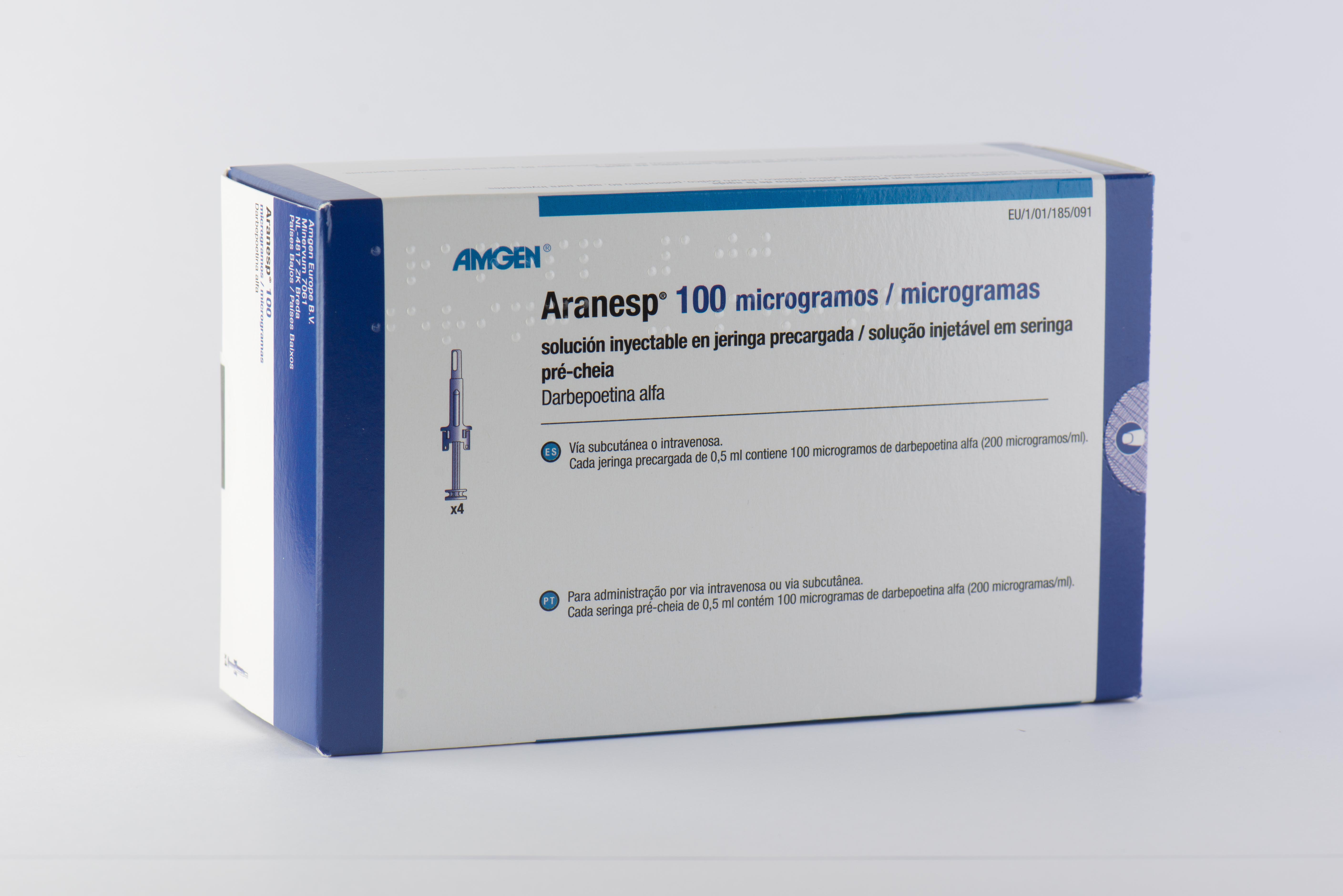 ARANESP 100 mcg a système protection ser pré 4 pce