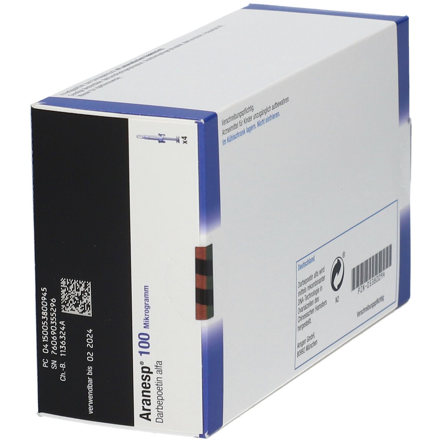 ARANESP 100 mcg a système protection ser pré 4 pce