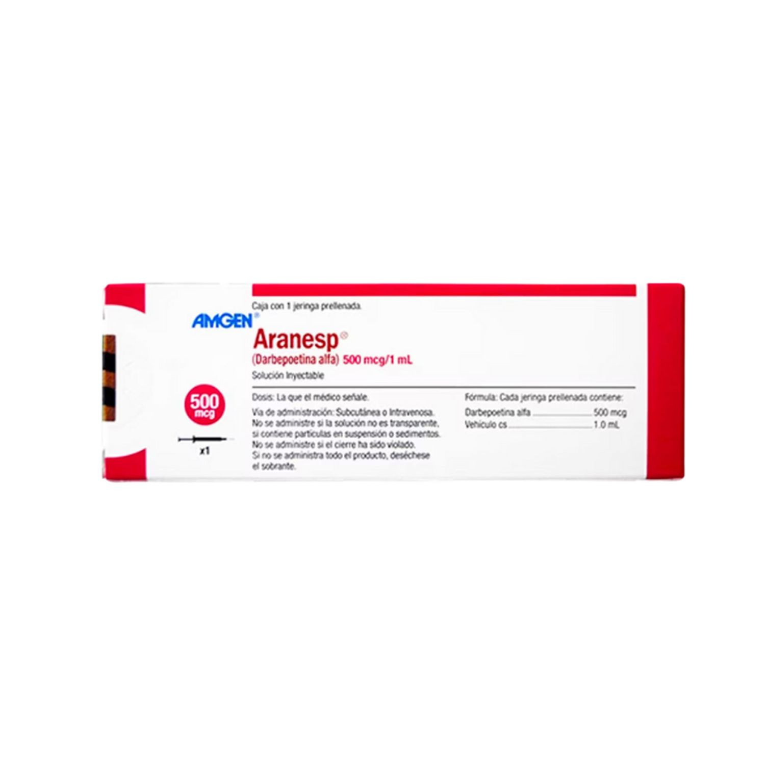 ARANESP 500 mcg a système protection ser pré