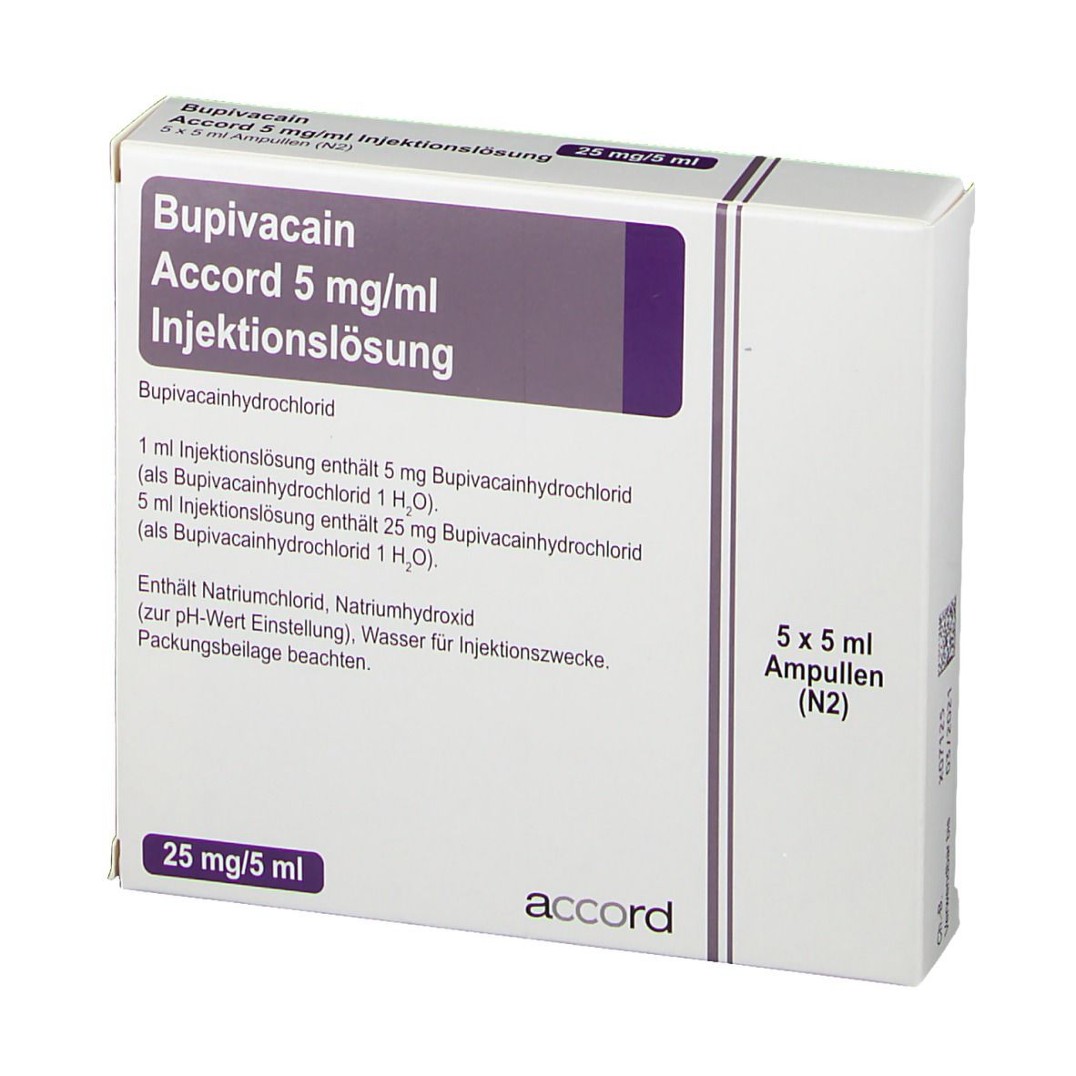 BUPIVACAIN Sintetica 1.25 mg/ml 250ml sach 5 pce