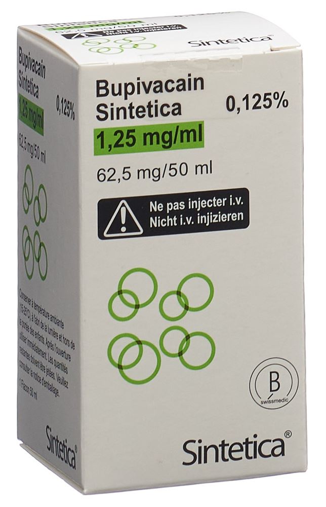Bupivacain Sintetica 1,25 mg/ml, soluzione per infusione