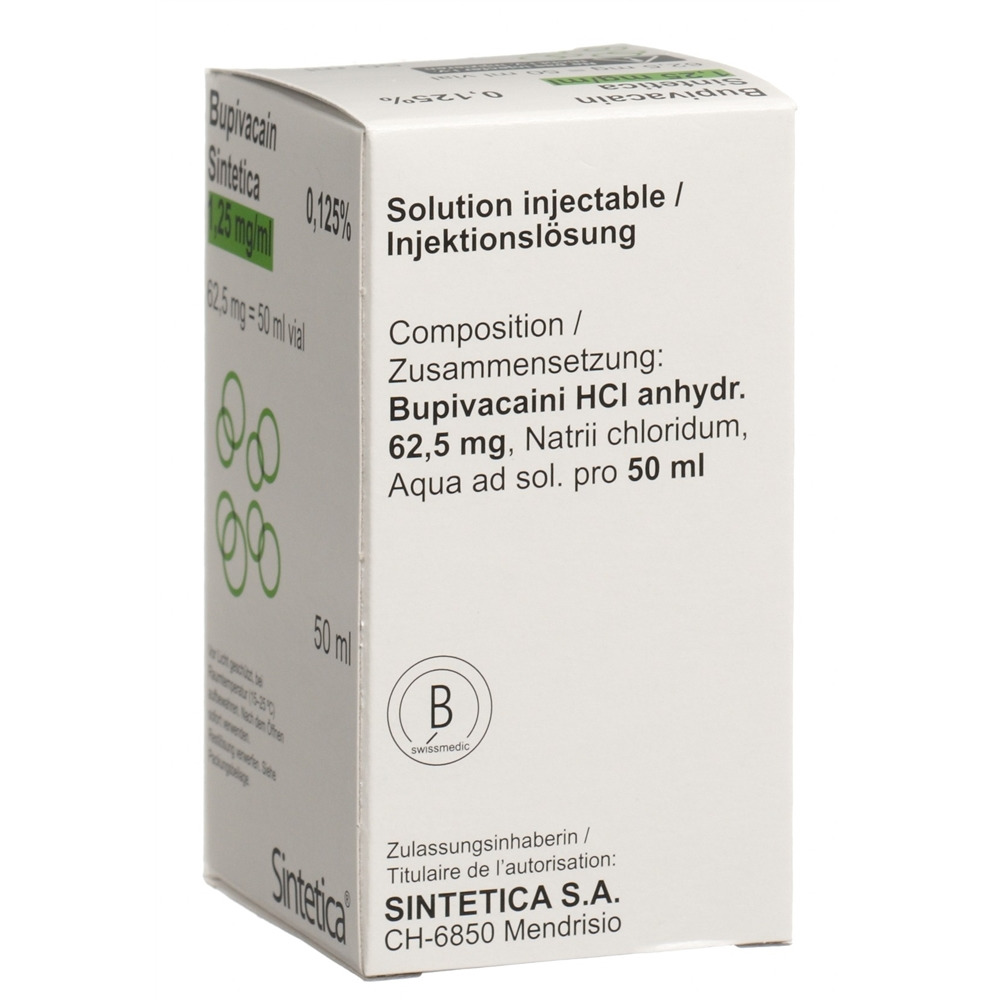 Bupivacain Sintetica 1,25 mg/ml, soluzione per infusione