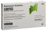 Bupivacain Sintetica 5 mg/ml vial, soluzione iniettabile