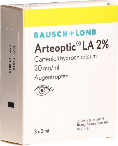 ARTEOPTIC LA gtt opht 2 % 3 fl 3 ml