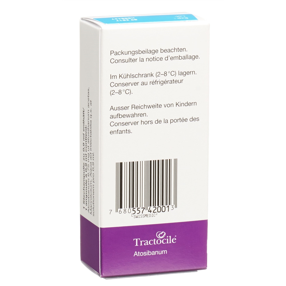 TRACTOCILE sol inj 6.75 mg/0.9ml flac 0.9 ml