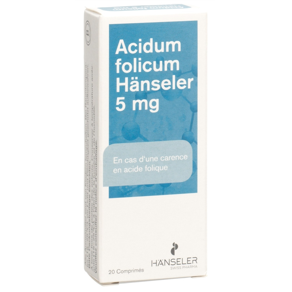 Acidum Folicum Hänseler 5 mg, Tabletten