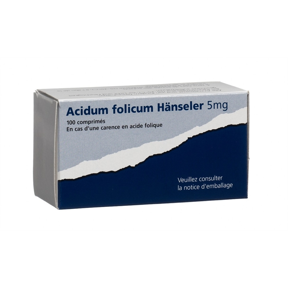 ACIDUM FOLICUM Hänseler cpr 5 mg 100 pce