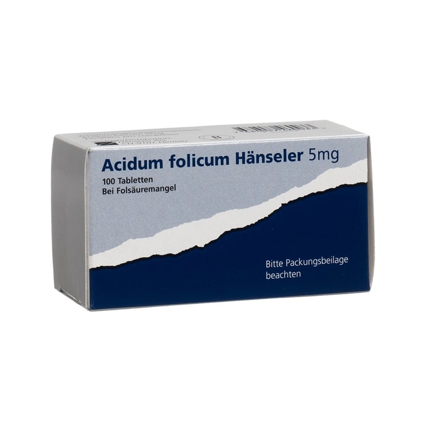 ACIDUM FOLICUM Hänseler cpr 5 mg 100 pce