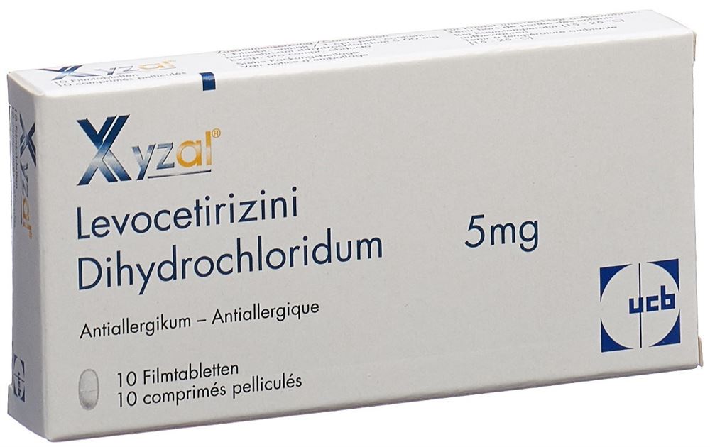 XYZAL cpr pell 5 mg sécable 10 pce