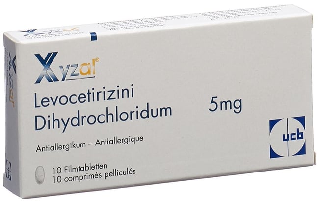 XYZAL cpr pell 5 mg sécable 10 pce