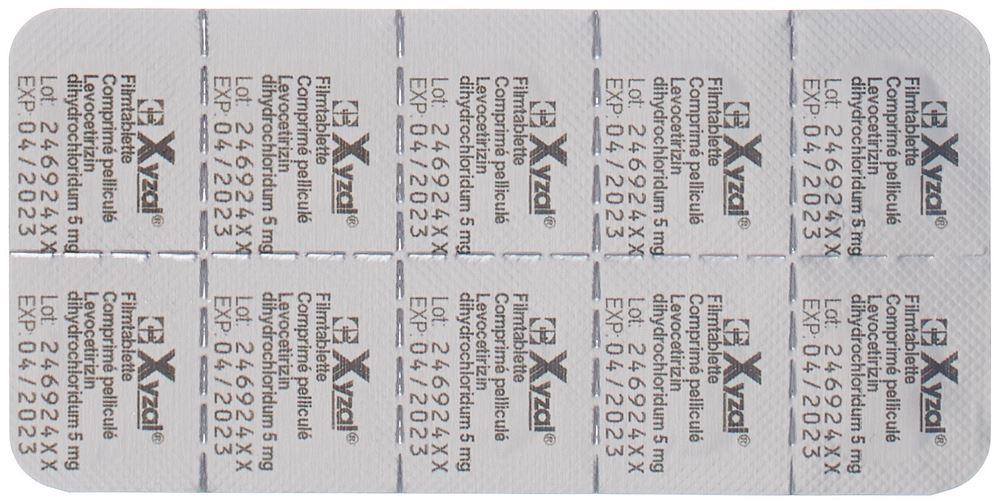 Xyzal, comprimés pelliculés