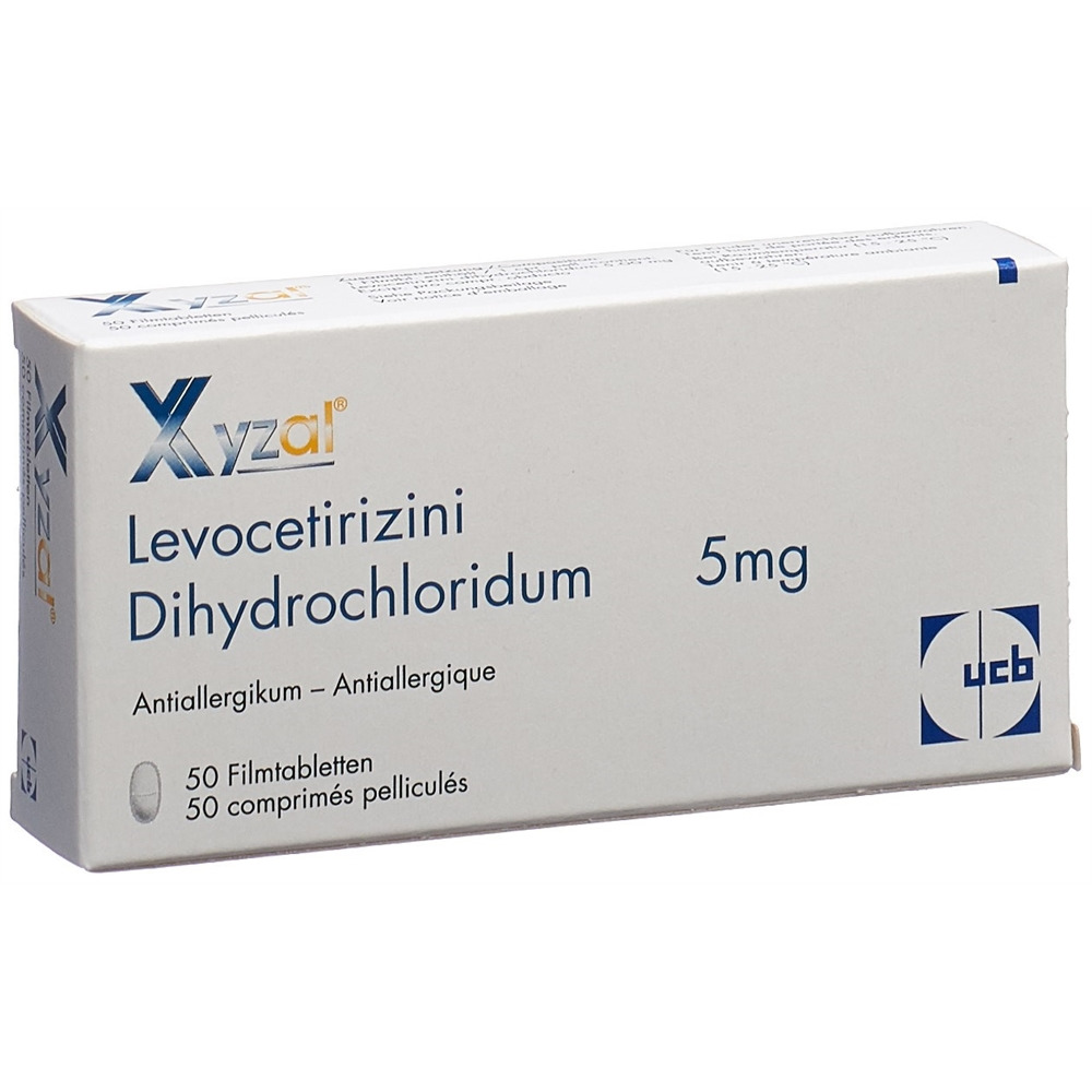 XYZAL cpr pell 5 mg sécable 50 pce