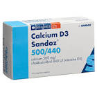 CALCIUM D3 Sandoz cpr croquer 500/440 abri 120 pce