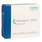 MENOPUR subst sèche 75 UI c solv amp 10 pce