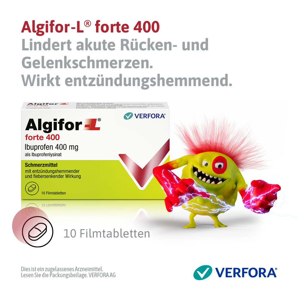 Algifor-L forte 400, comprimés filmés
