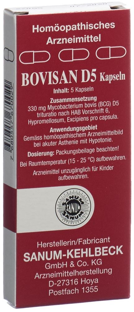 BOVISAN caps 5 D 5 pce