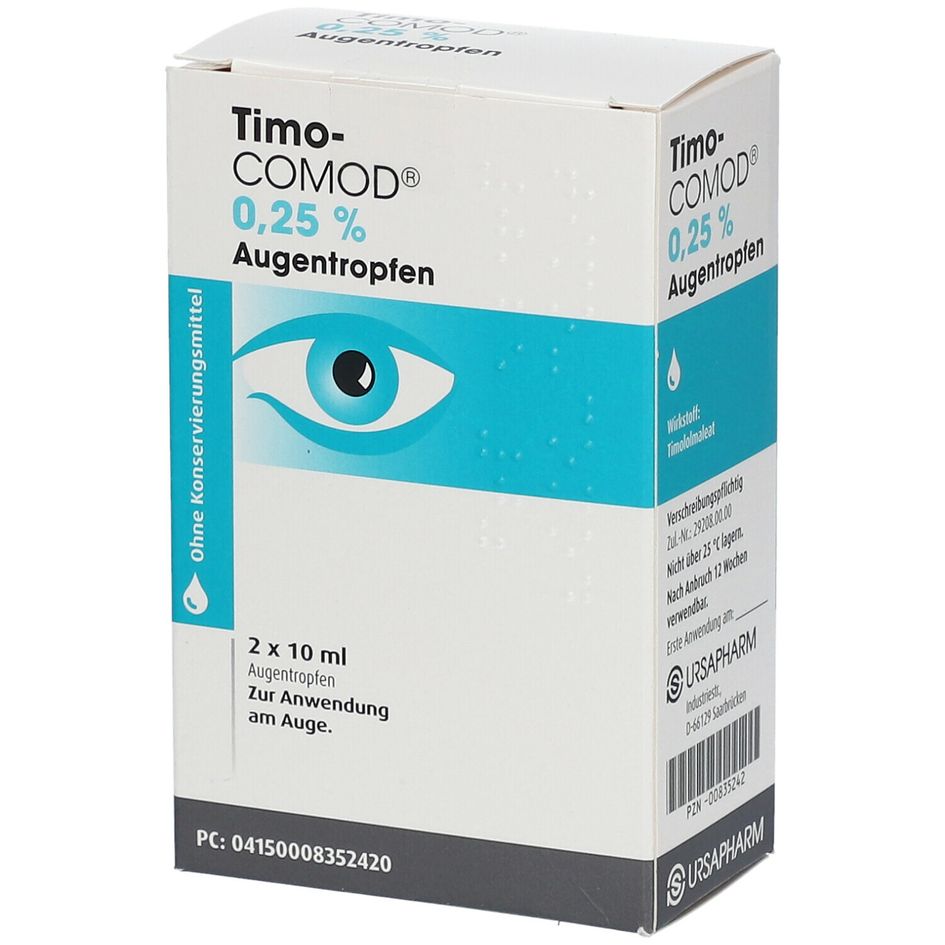 TIMO-COMOD gtt opht 0.25 % fl 10 ml
