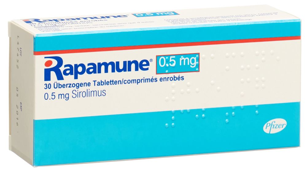 RAPAMUNE cpr 0.5 mg 30 pce